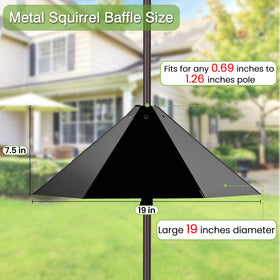YINGYM baffle pole mount assembly enables easy pole installation.