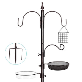 YINGYM bird feeder stand pole at 77 inches for easy observation of visiting birds