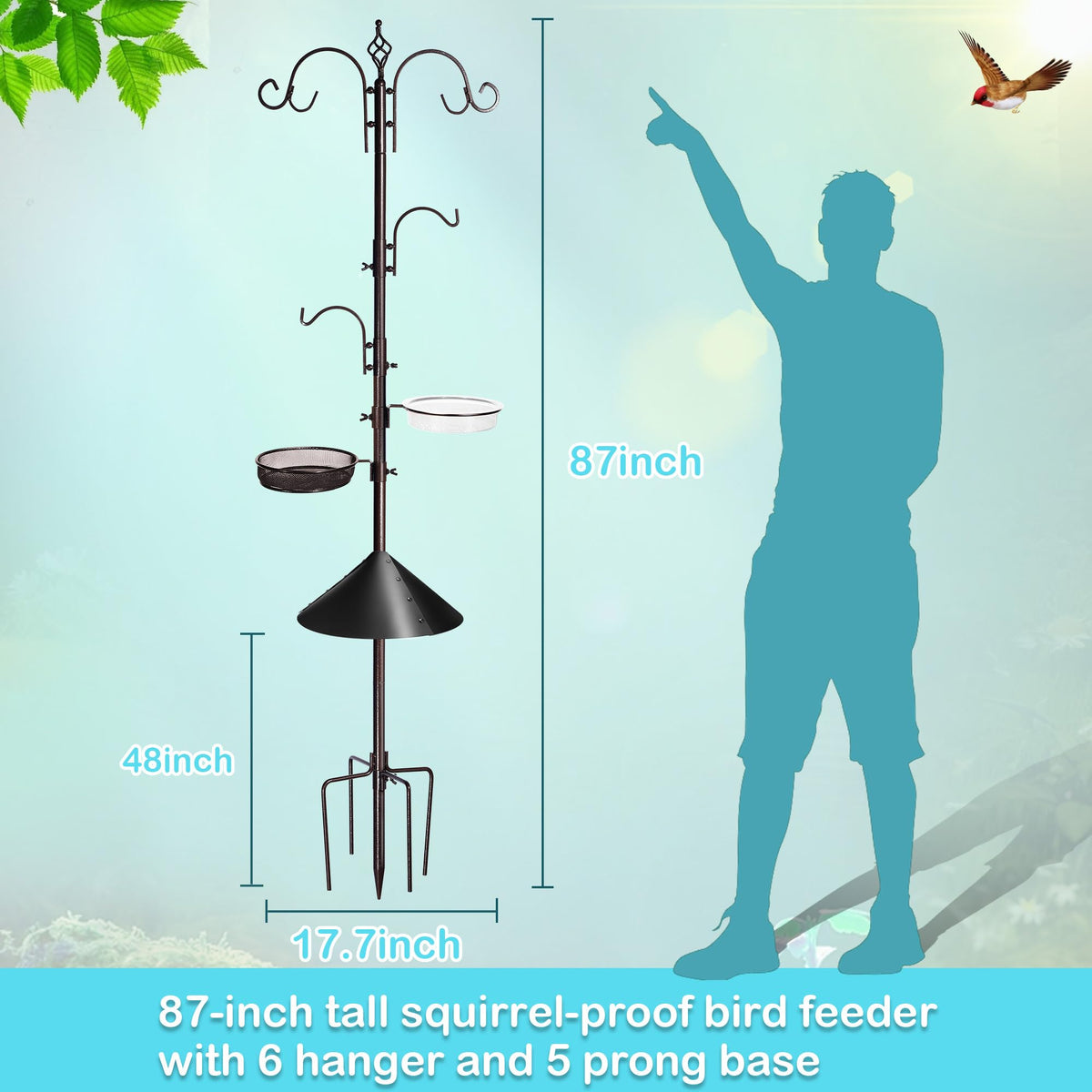 YINGYM premium feeder hanging kit enables convenient multi-feeder arrangement
