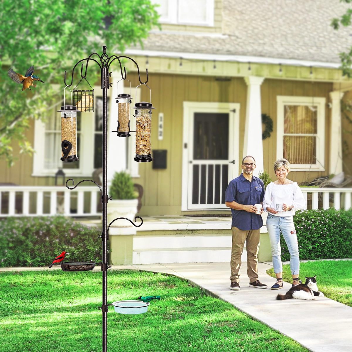 YINGYM rust-resistant coating helps keep the station durable outdoors.