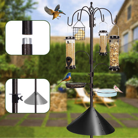YINGYM squirrel guard baffle protects feeders from raccoons and squirrels.