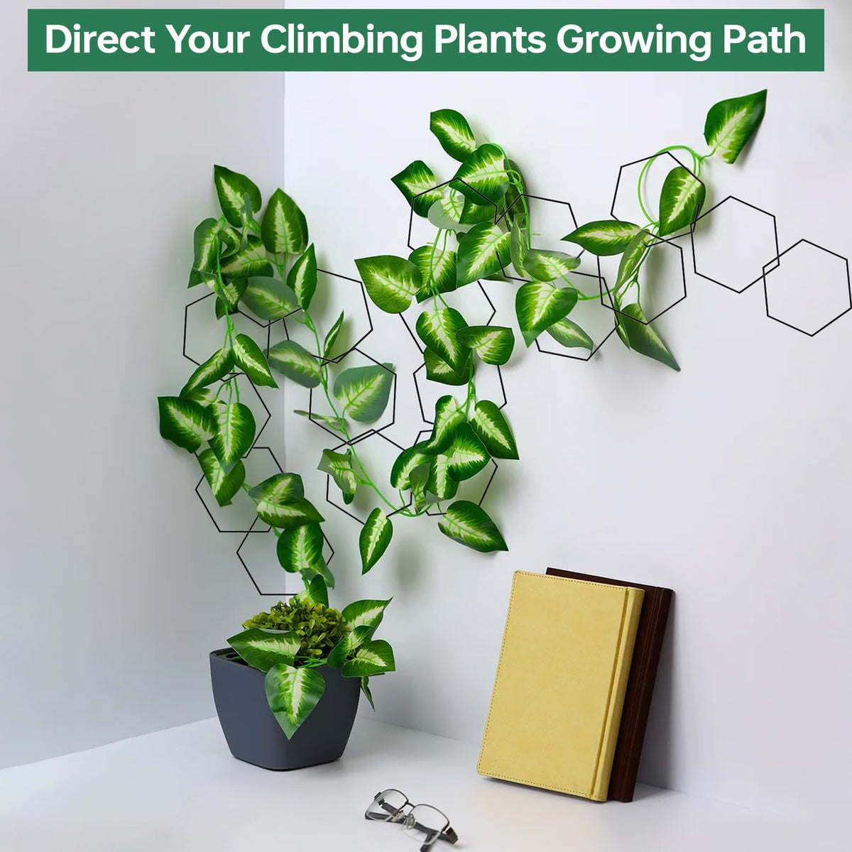 Yinjupu adhesive hooks enable quick indoor wall mounting without tools.