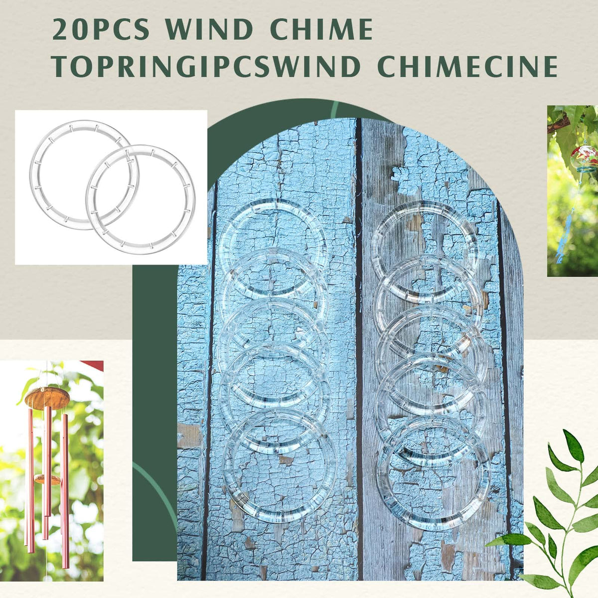 Yinkin wind chime line clear provides strong, flexible hanging for DIY decor.