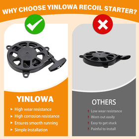 Yinlowa replacement starter assembly, heavy-duty materials withstand thousands of pulls.