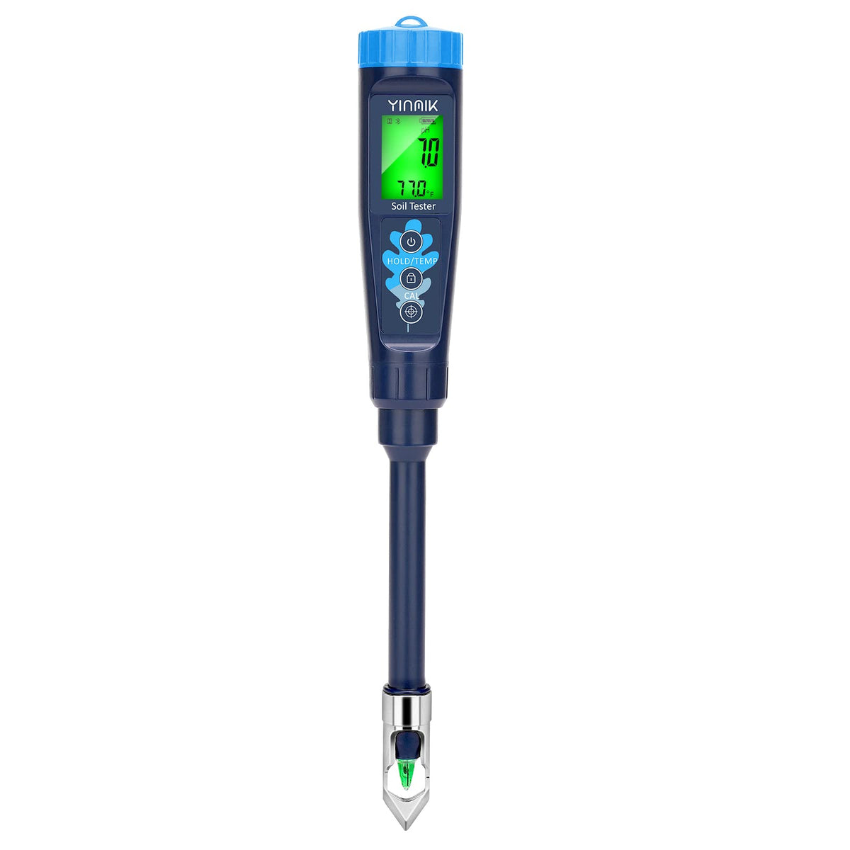 YINMIK digital pH tester with soil probe for quick garden readings
