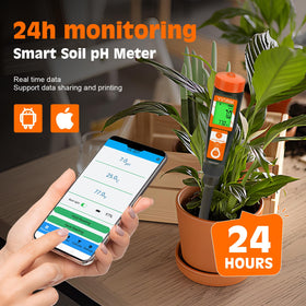 YINMIK pH electrode with dibber for precise soil readings.