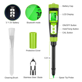 YINMIK replaceable electrode supports long-term use for soil and liquids.