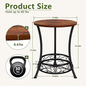 YINMIT metal wood plant shelf highlights blend of materials and compact footprint