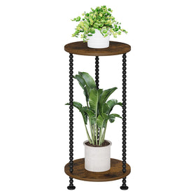 YINMIT 2-tier plant stand indoors showing space-saving display for small rooms