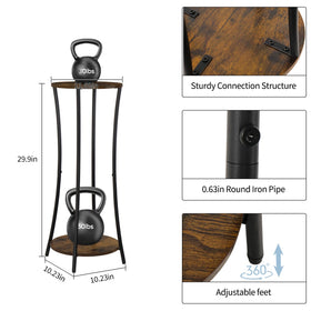 YINMIT round plant stand placed in a corner for efficient room organization