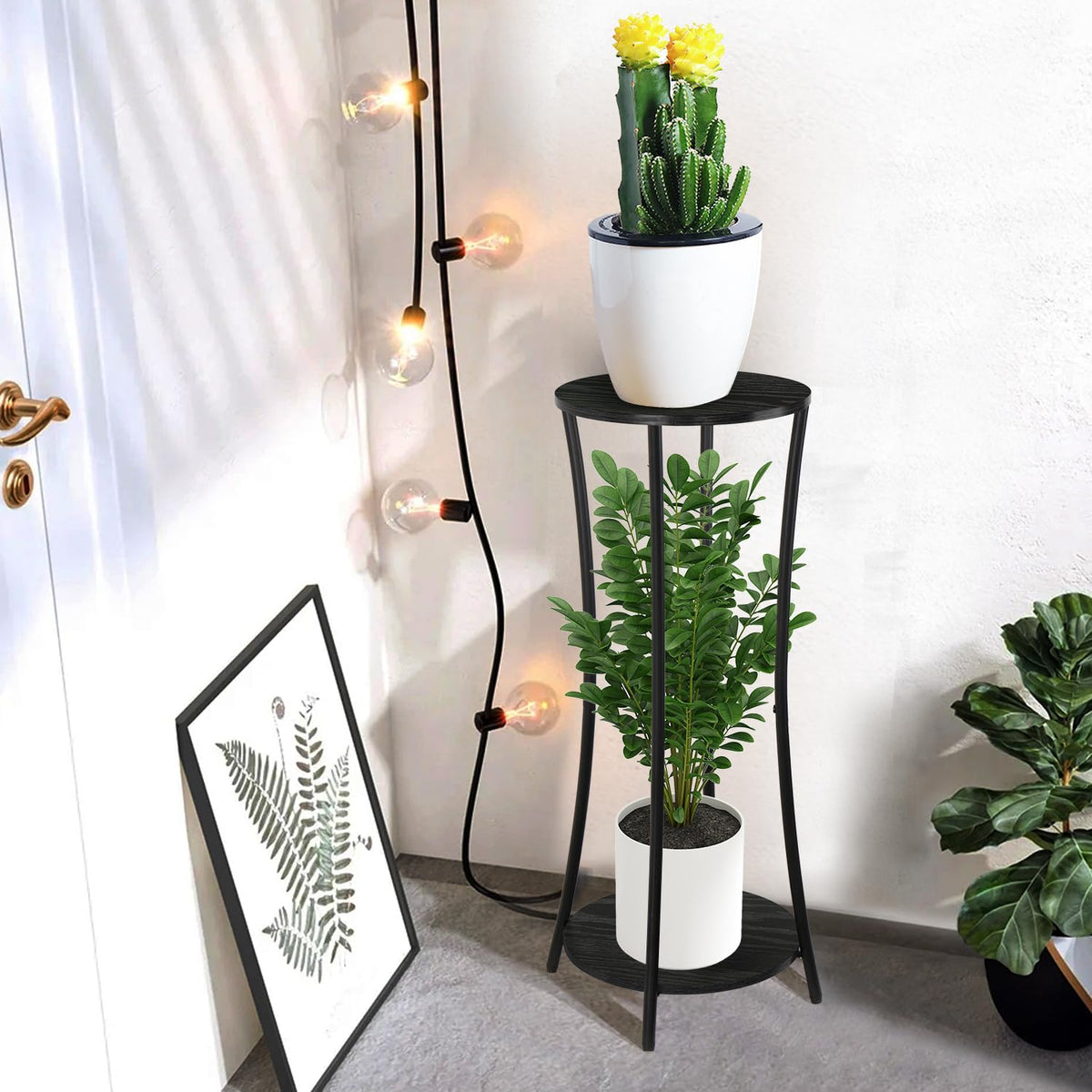 YINMIT round plant stand living-room-display elevates decor with practical plant storage