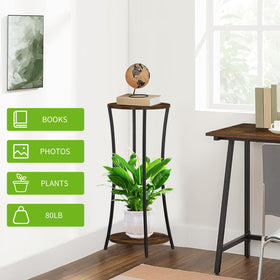 YINMIT round plant stand in an office decor scenario for desk-friendly organization