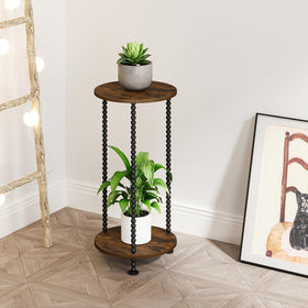 YINMIT sofa-side plant stand provides handy surface for cups