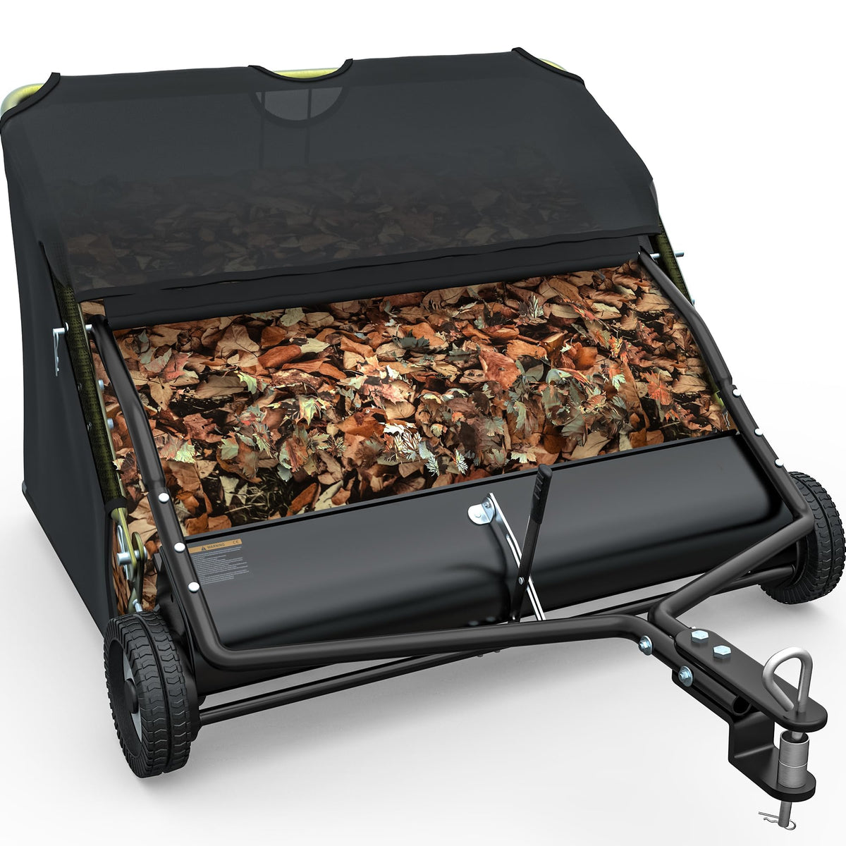 Footpath Sweeper YINTATECH 42in Lawn Sweeper Tow Behind with 20 cu ft Hopper | Adjustab ...