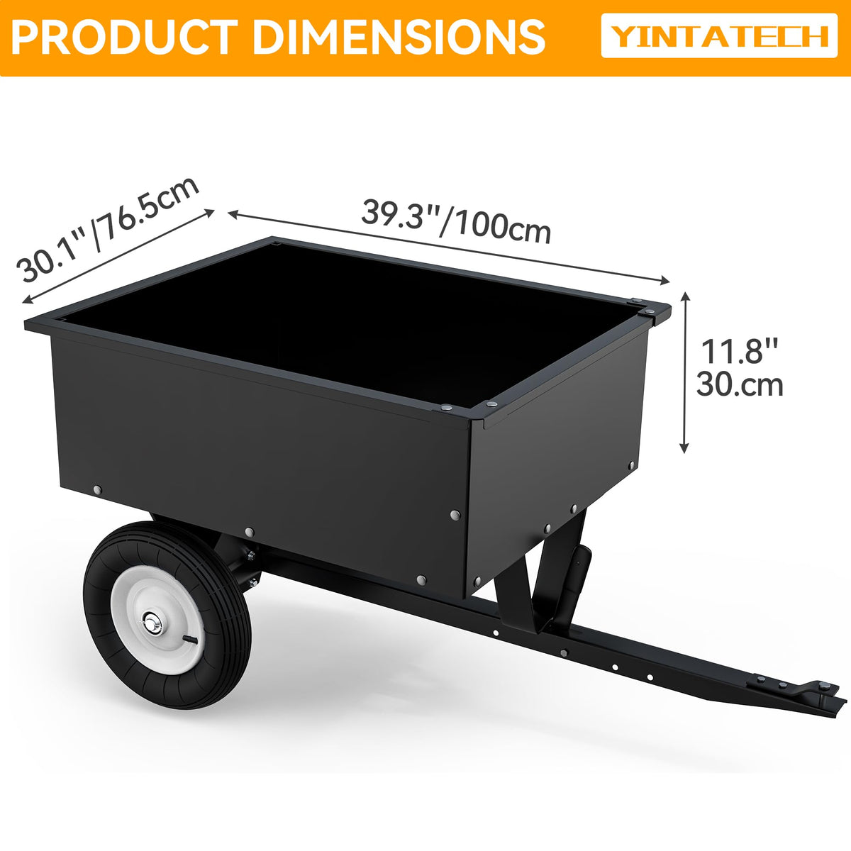 YINTATECH trailer design enables easy maneuvering in tight spaces