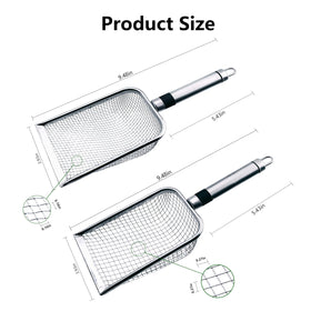 Yiqianhome stainless steel handle detail shows durable construction for daily sifting