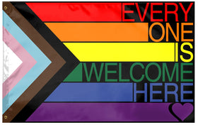 The YISDZSW Progress Pride Flag 3x5 outdoor displays bold colors in the breeze.
