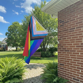 Reinforced seams on the YISDZSW Pride flag for year-round use