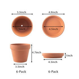 Yishang Terra Cotta pots 5.5 inch safely packaged for durable delivery
