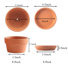 Yishang terracotta pot drain hole closeup enabling well-drained soil and healthier plants.