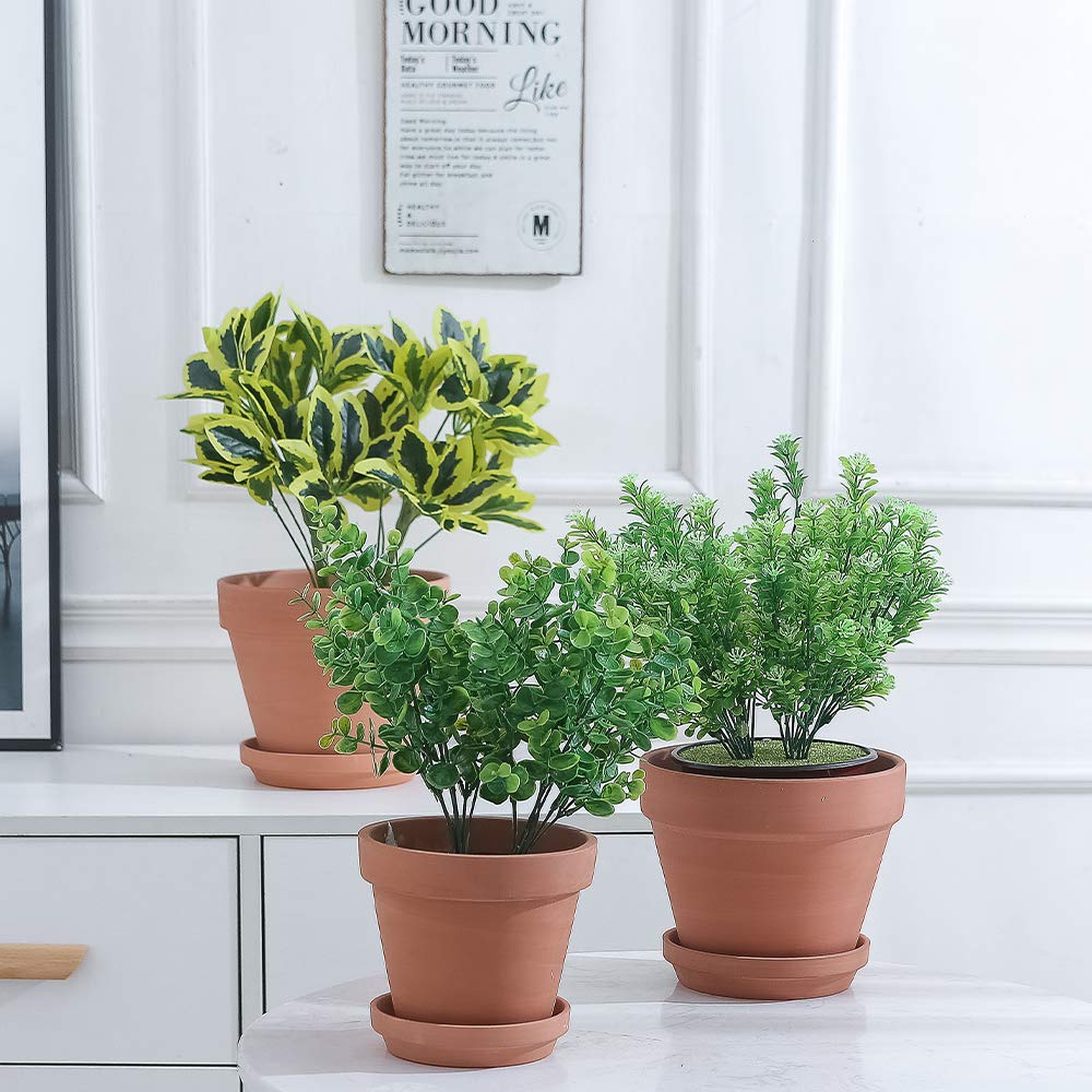 Yishang terracotta pot tray set for stable indoor or balcony displays