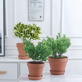 Yishang terracotta pot tray set for stable indoor or balcony displays