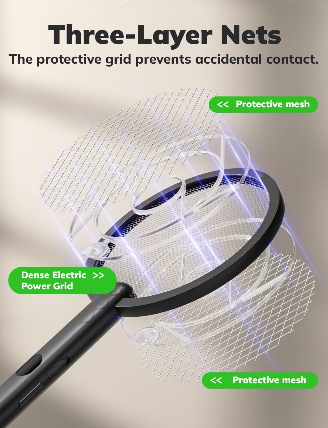 YISSVIC double-sided mesh protection keeps you safe during use.