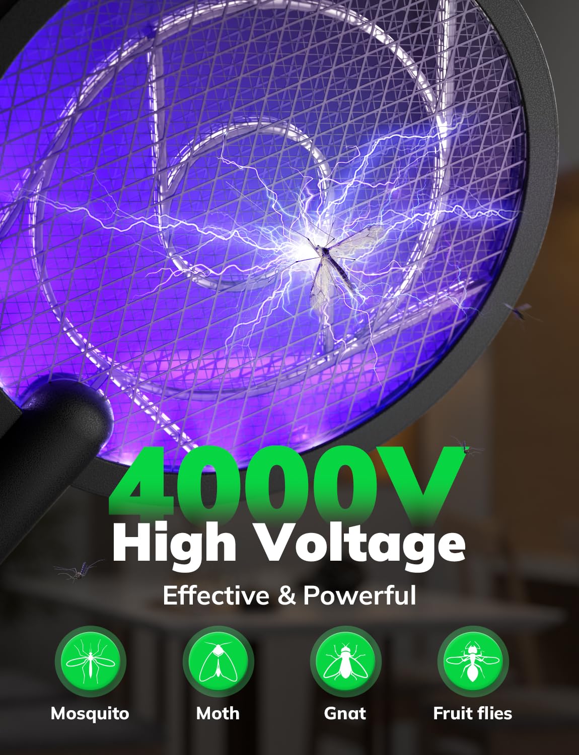 YISSVIC dual modes enable auto zap and manual swing effectiveness.