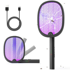 YISSVIC electric fly swatter foldable racket for easy travel and storage.