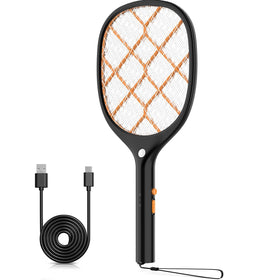YISSVIC electric fly swatter front view for quick bug elimination during outdoor use