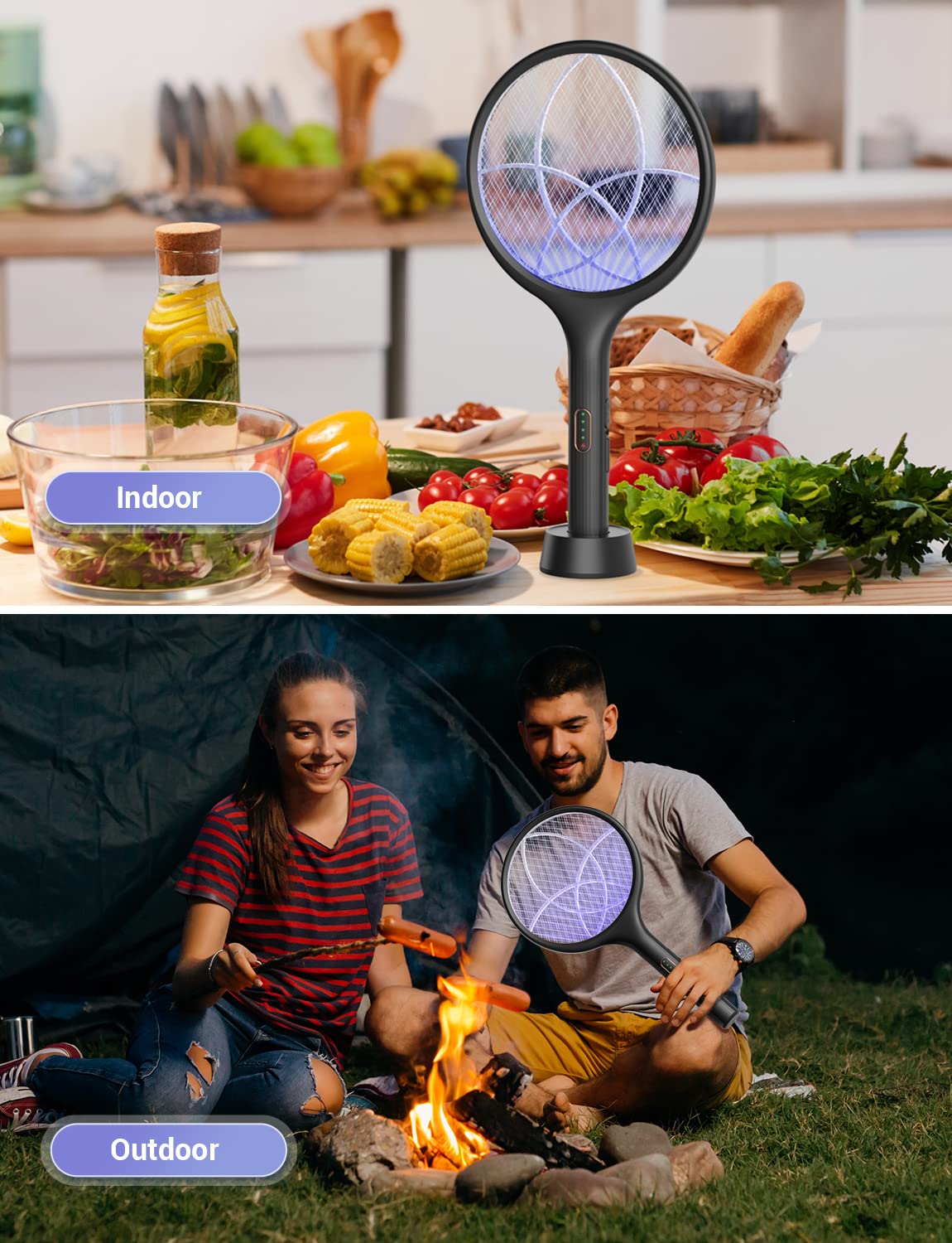 YISSVIC high-voltage zap kills flying insects quickly with minimal mess