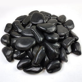 YISZM 40lbs large river rocks, 3-4 inches, ideal for bold outdoor landscaping accents.