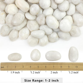 YISZM white river rocks close-up polished surface enhances shine