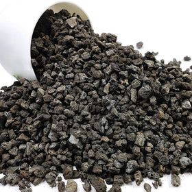 YISZM black lava rocks improve drainage in potting mixes for succulents.