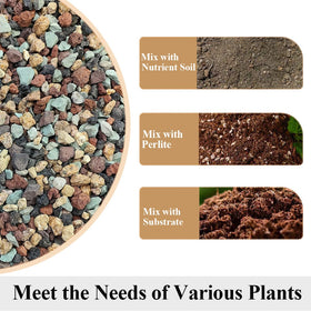 YISZM gritty lava rock texture showcases drainage and aeration for bonsai