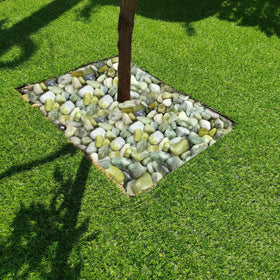 YISZM Jade pebbles vase filler closeup complements minimalist arrangements