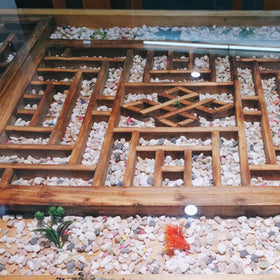 YISZM pet-safe gravel suitable around children and pets in gardens.