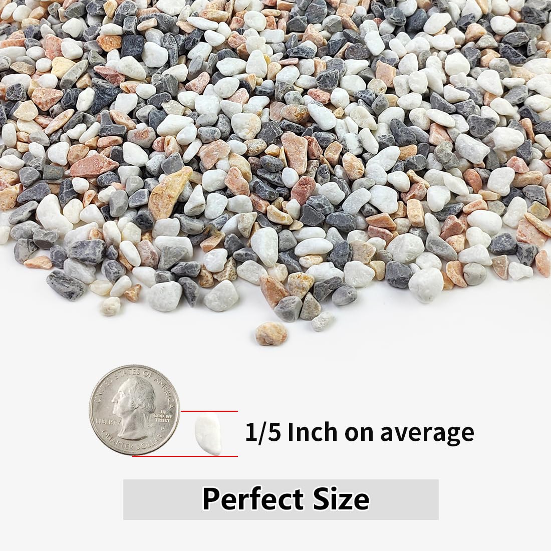 YISZM river rocks mixed color ideal for vibrant vase arrangements.