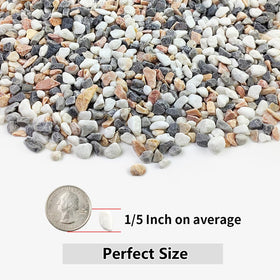 YISZM river rocks mixed color ideal for vibrant vase arrangements.