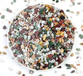 YISZM 2lb succulent-cactus-gravel showing 1-5inch size for drainage and terrarium use