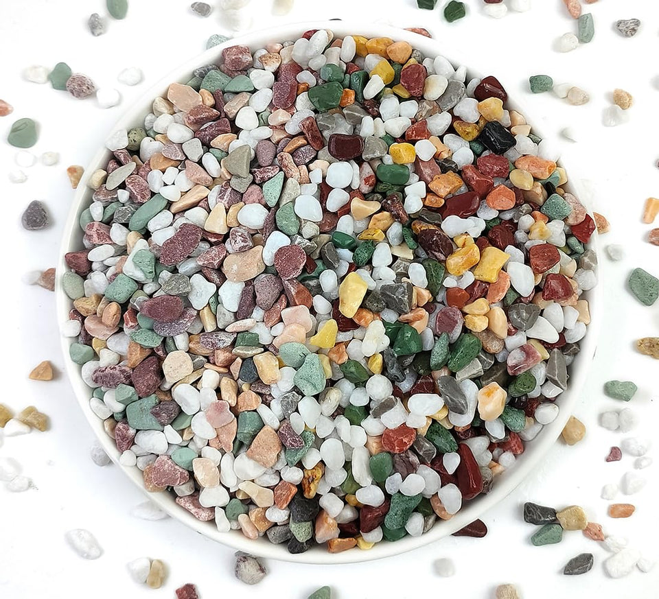 YISZM 2lb succulent-cactus-gravel showing 1-5inch size for drainage and terrarium use