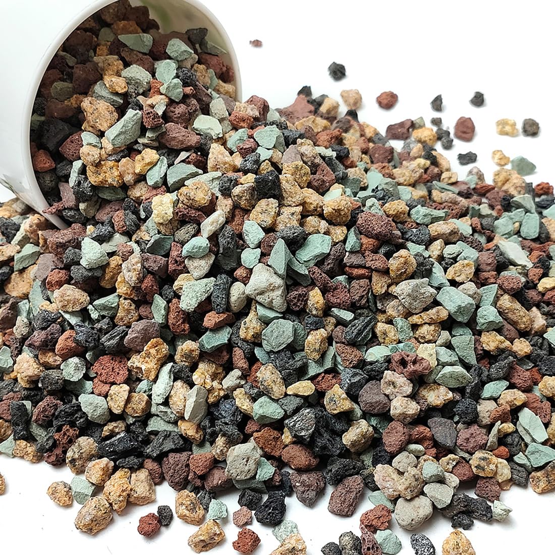 YISZM succulent cactus soil mix lava rocks 2lb improves drainage for indoor plants