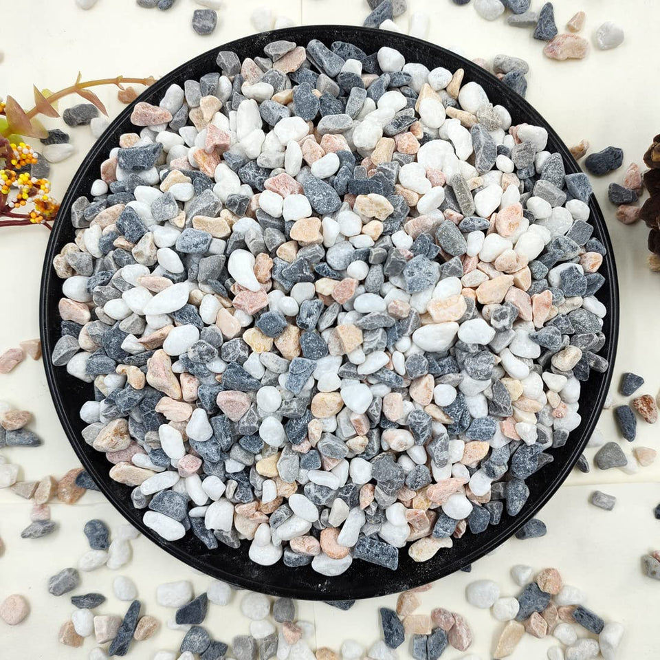 YISZM succulent gravel 1-5 inch for drainage and decorative plant displays.