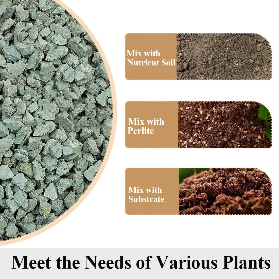 YISZM drainage pebbles help excess moisture around plant roots for healthier indoor plants.