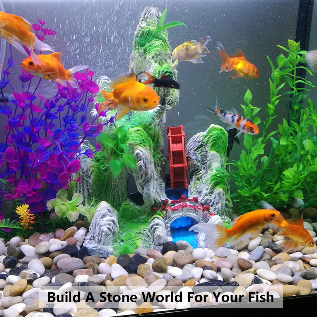 YISZM white pebbles for indoor displays and easy care