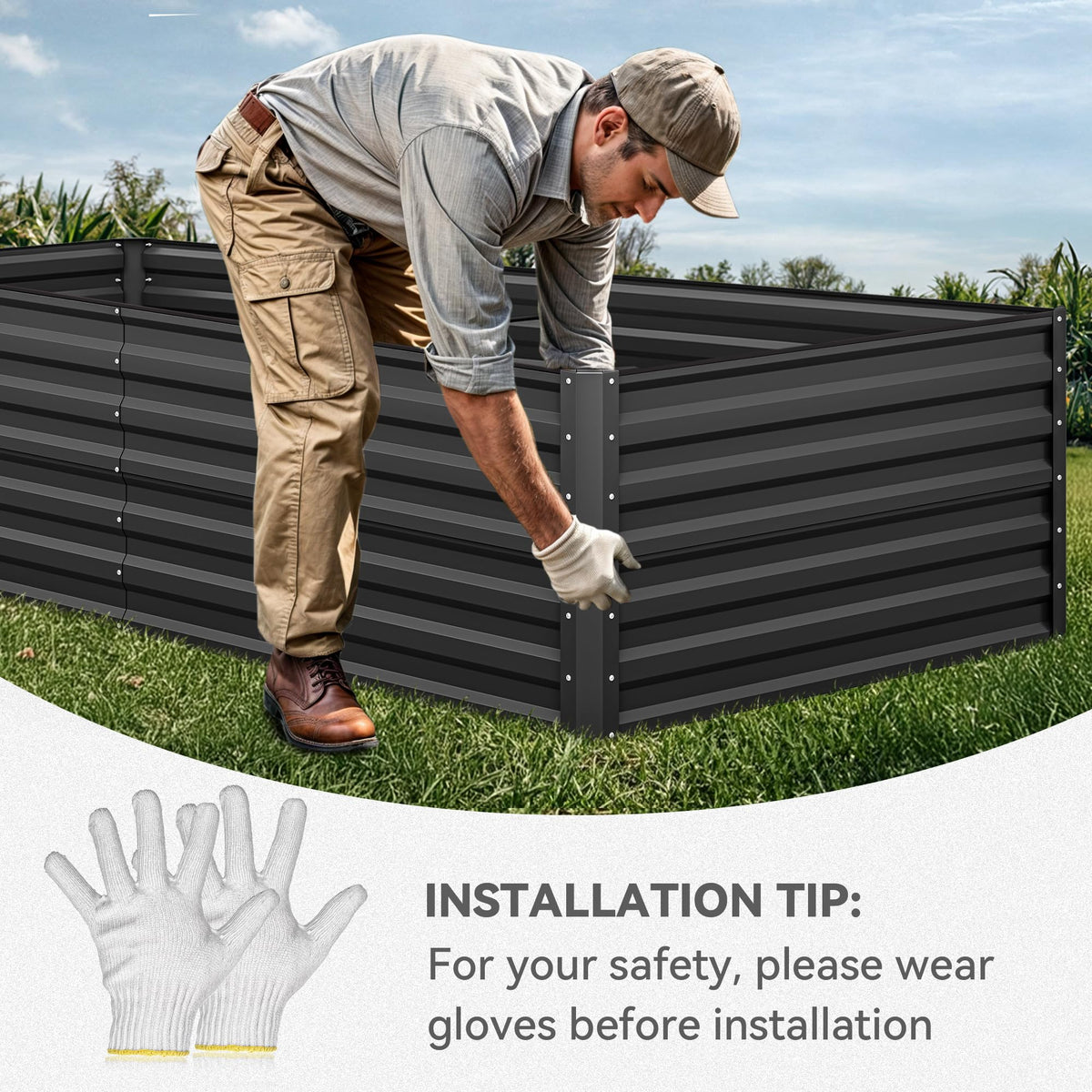 YITAHOME reinforced crossbars provide strong support for heavy soil