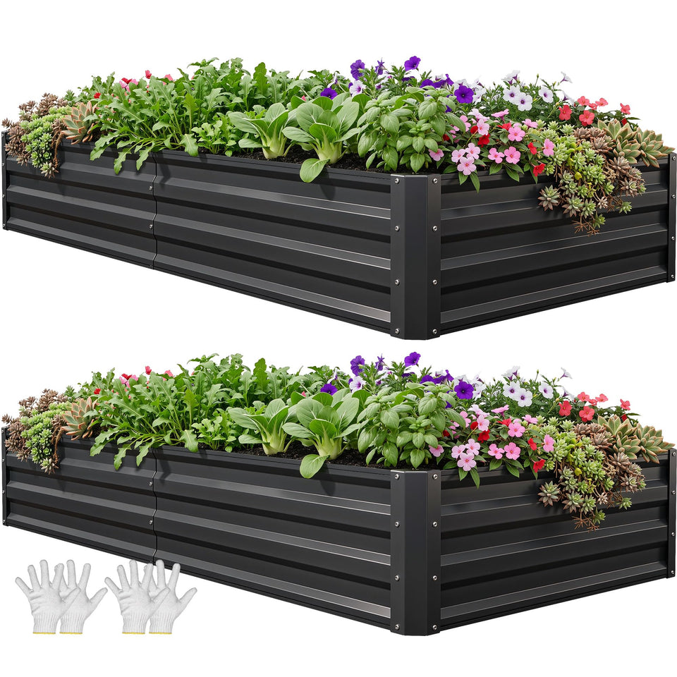 YITAHOME 6x3x1ft raised bed assembly shows quick setup and a stable frame