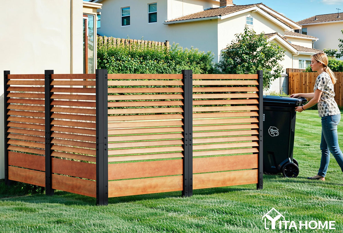 YITAHOME AC unit screen blends with yard aesthetics