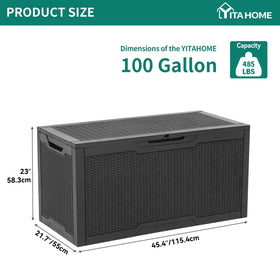 YITAHOME quick assembly of the deck box in about 30 minutes.
