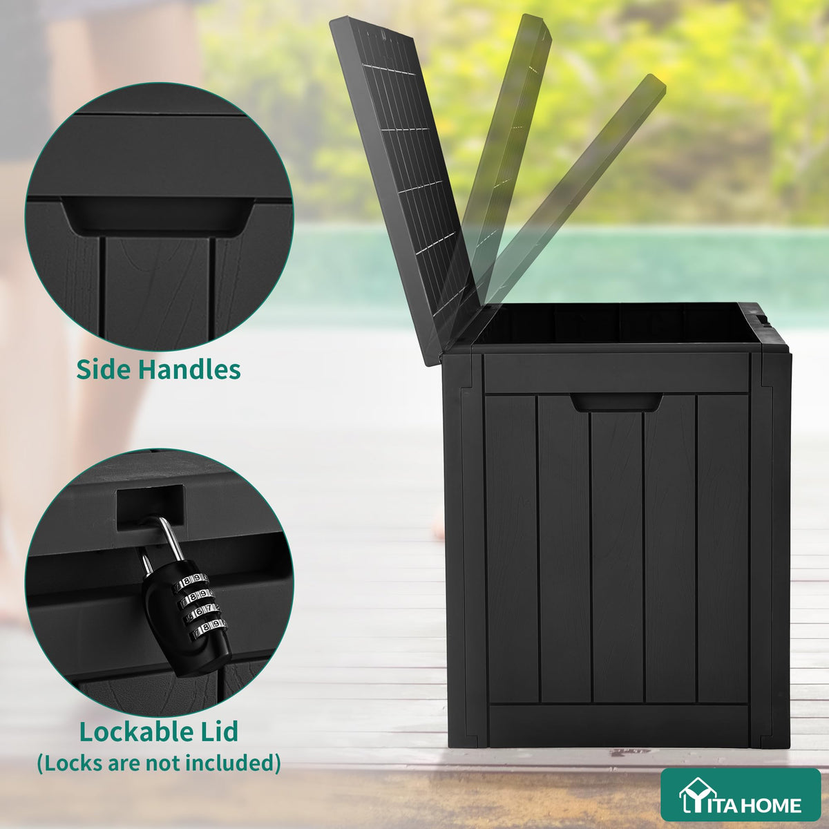 YITAHOME interior dimensions reveal easy access to items.
